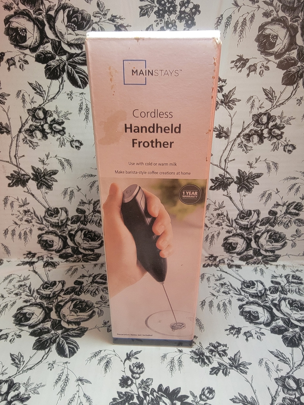 Mainstays Black Cordless Handheld Frother